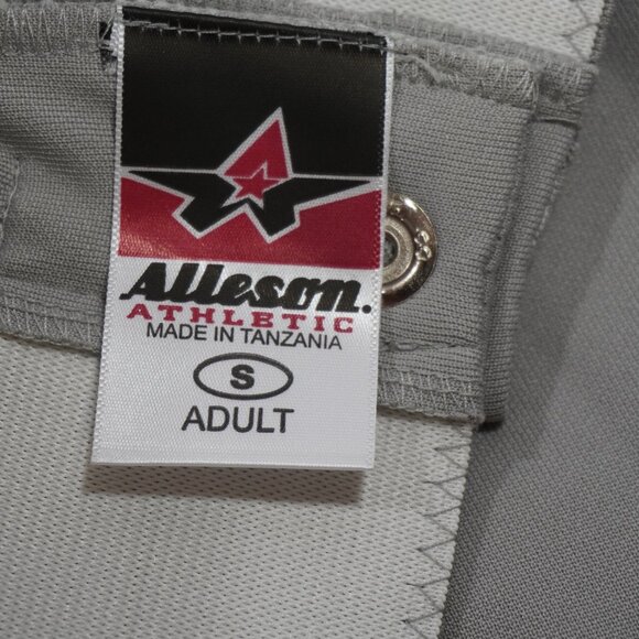 Alleson Athletic Baseball Pants Small Adult Grey NWOT - Picture 7 of 7